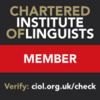 Cathy Dobson is a fully qualified member of the Chartered Institute of Linguists